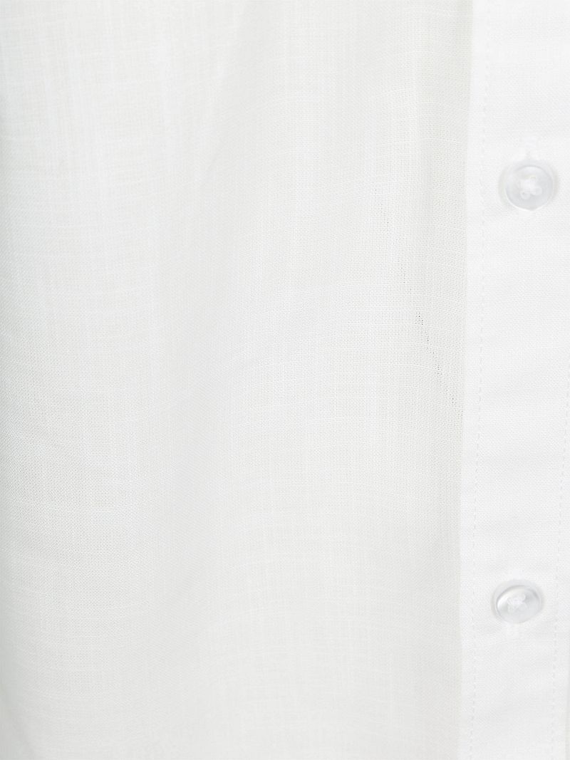 Suitable Short Sleeves Hemd Cotton Slub Weiß - Größe M günstig online kaufen