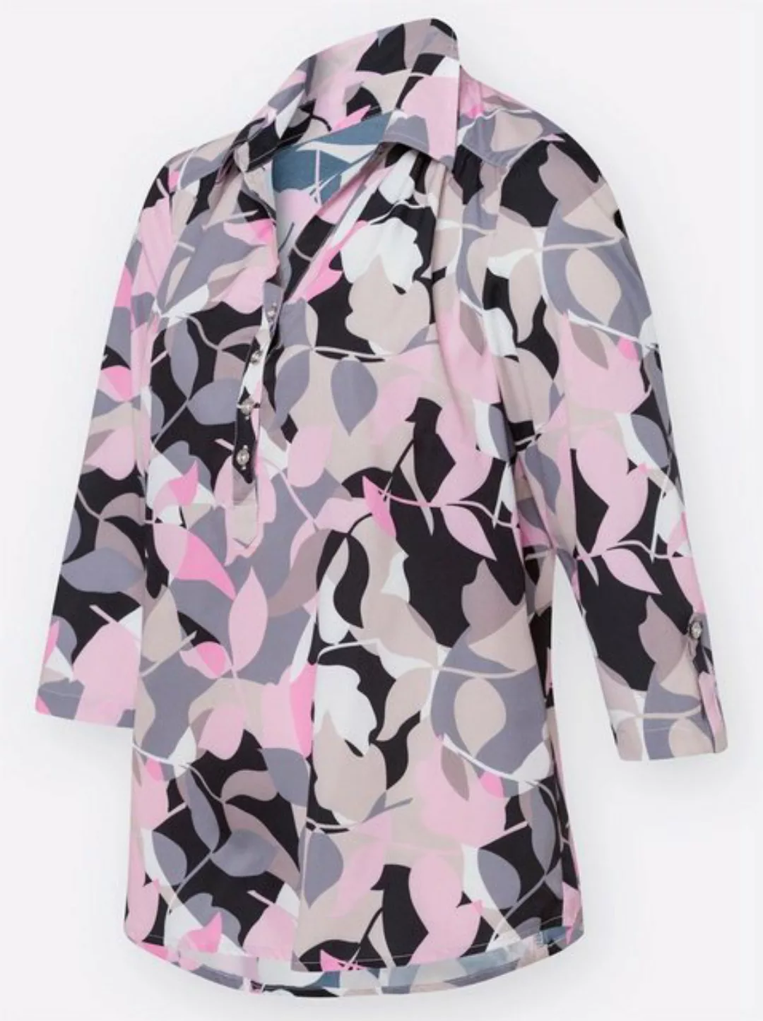 Sieh an! Klassische Bluse Crepebluse günstig online kaufen