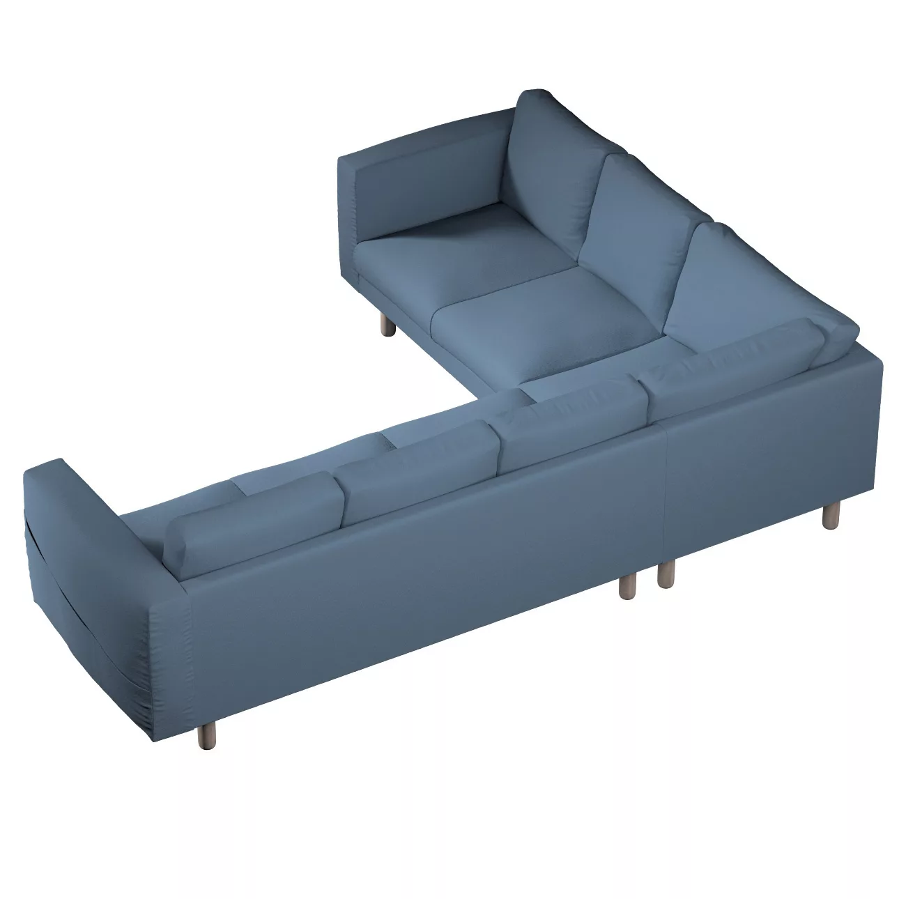 Bezug für Norsborg 5-Sitzer Ecksofa, blau, Norsborg 5-Sitzer Ecksofabezug, günstig online kaufen