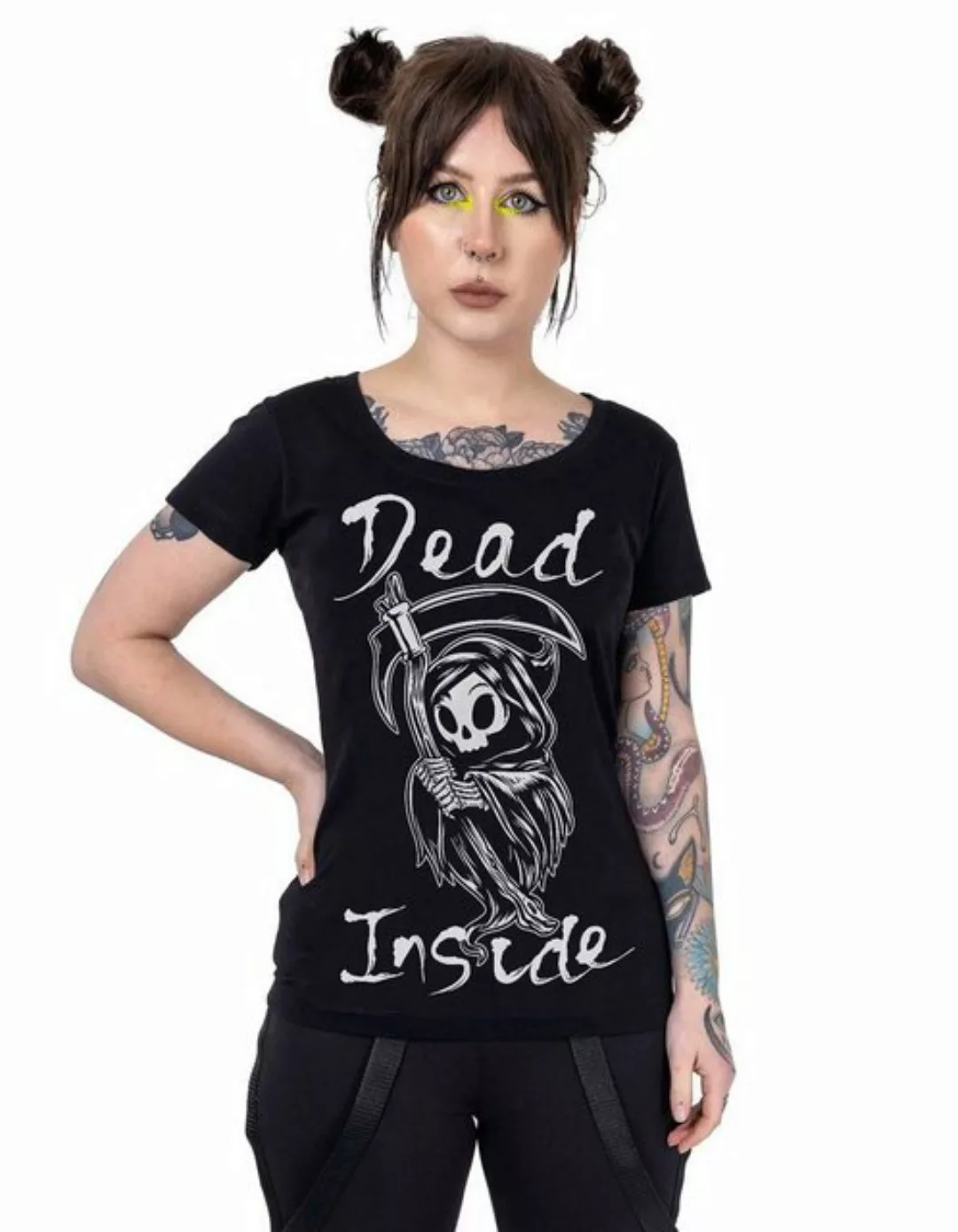 Cupcake Cult T-Shirt Dead Inside Reaper günstig online kaufen