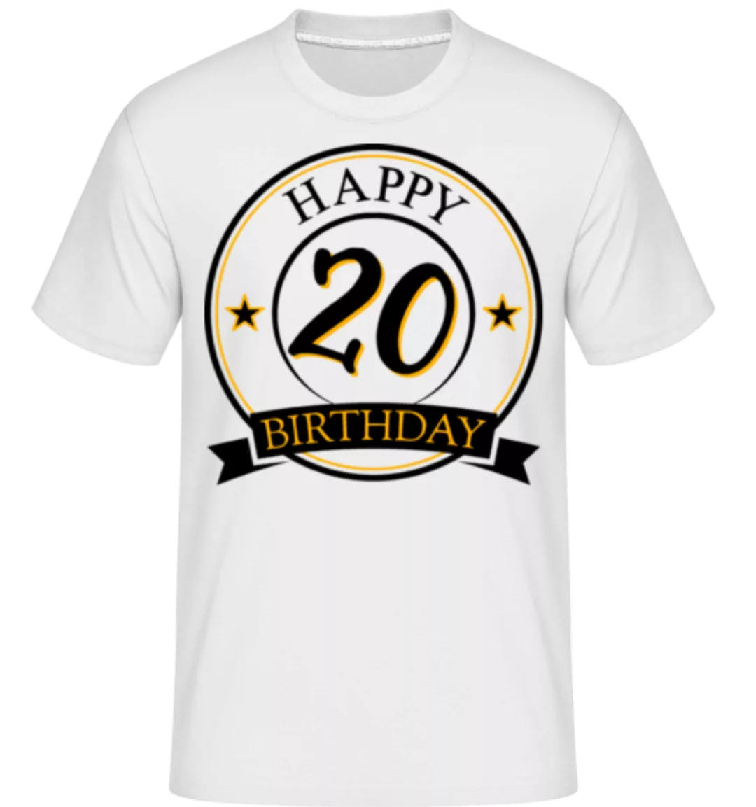Happy Birthday 20 · Shirtinator Männer T-Shirt günstig online kaufen