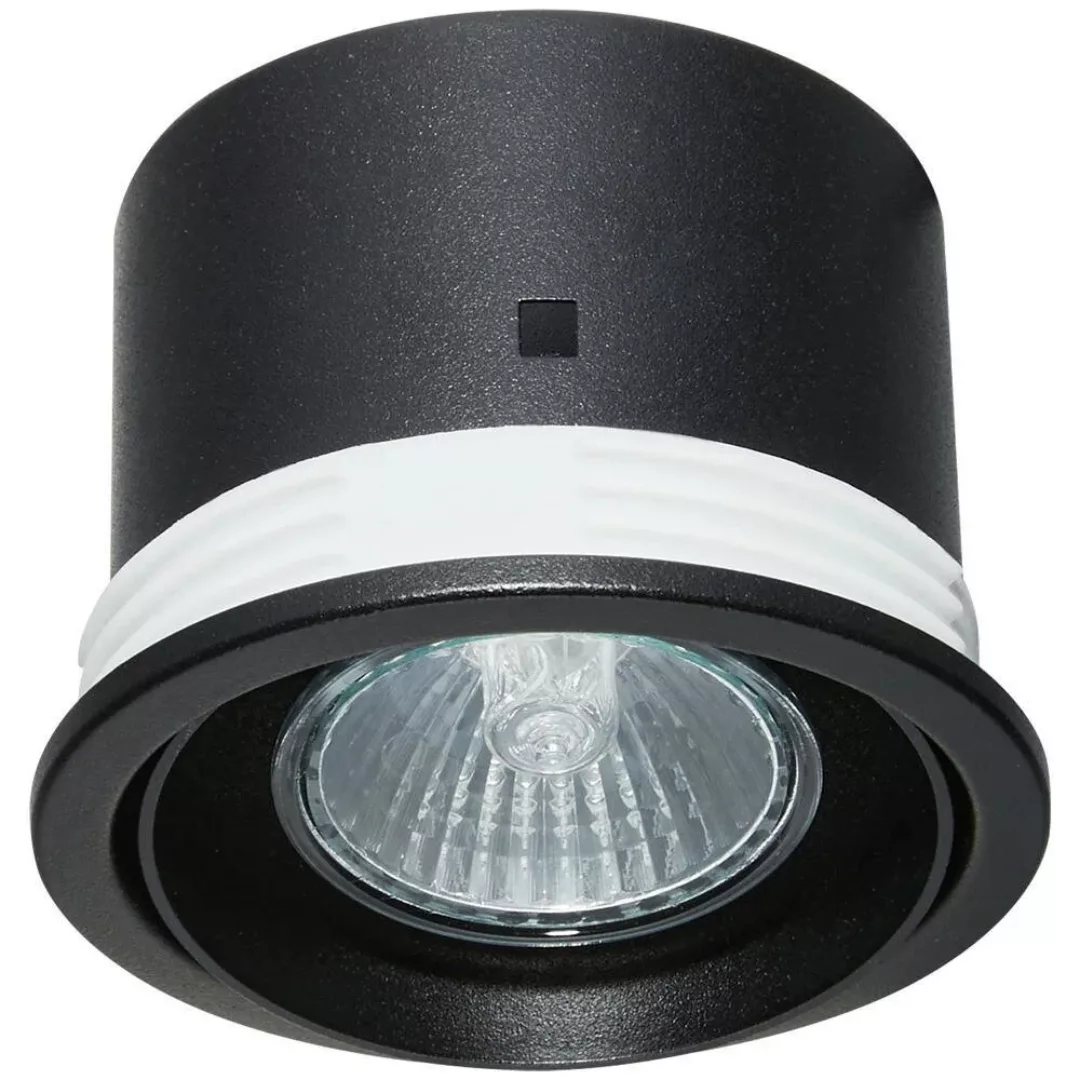 Einbaudownlight Sorina, GU10, starr, Metall, schwarz günstig online kaufen