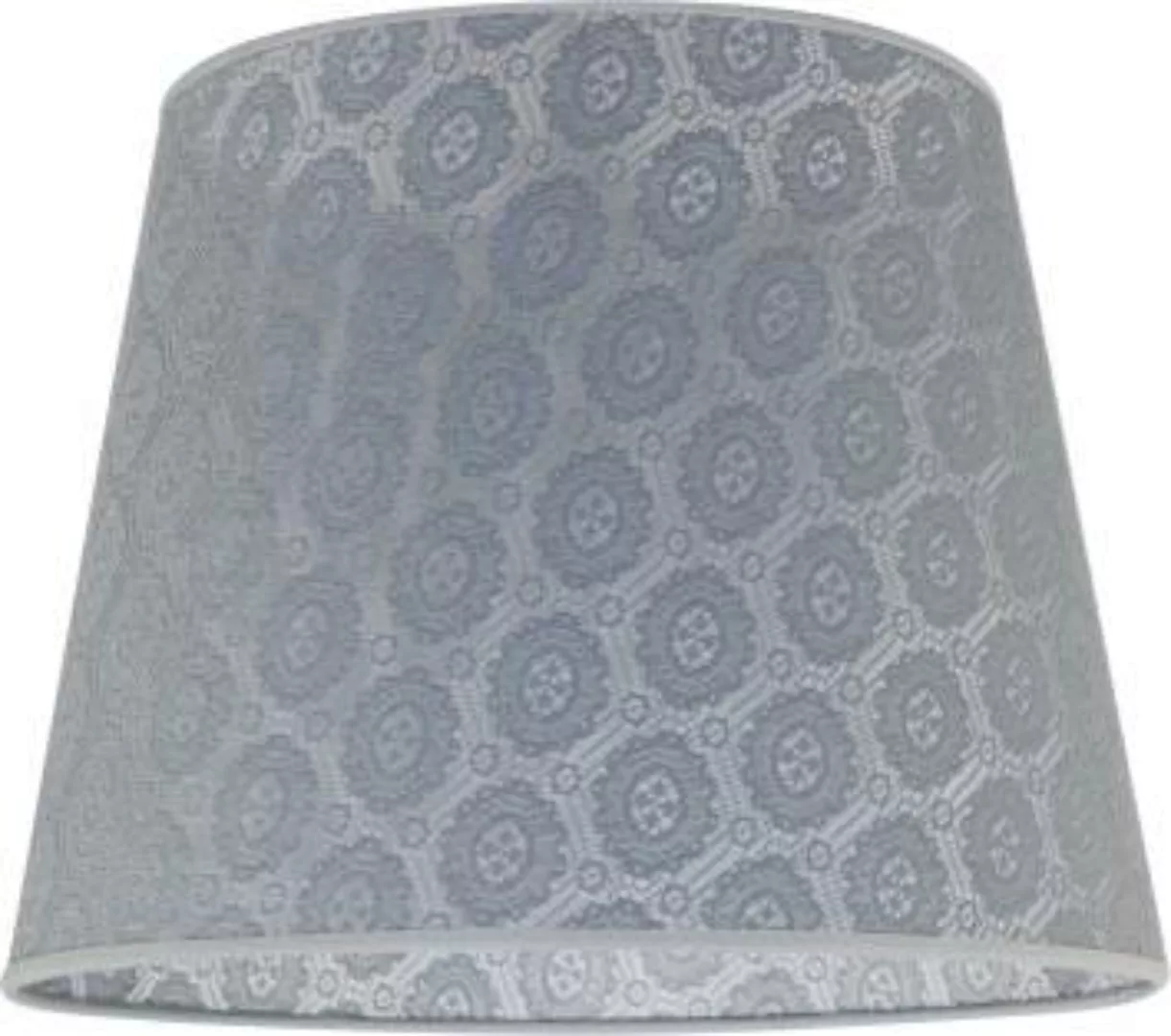 Konischer Lampenschirm Grau Hängelampe E27 Textil günstig online kaufen