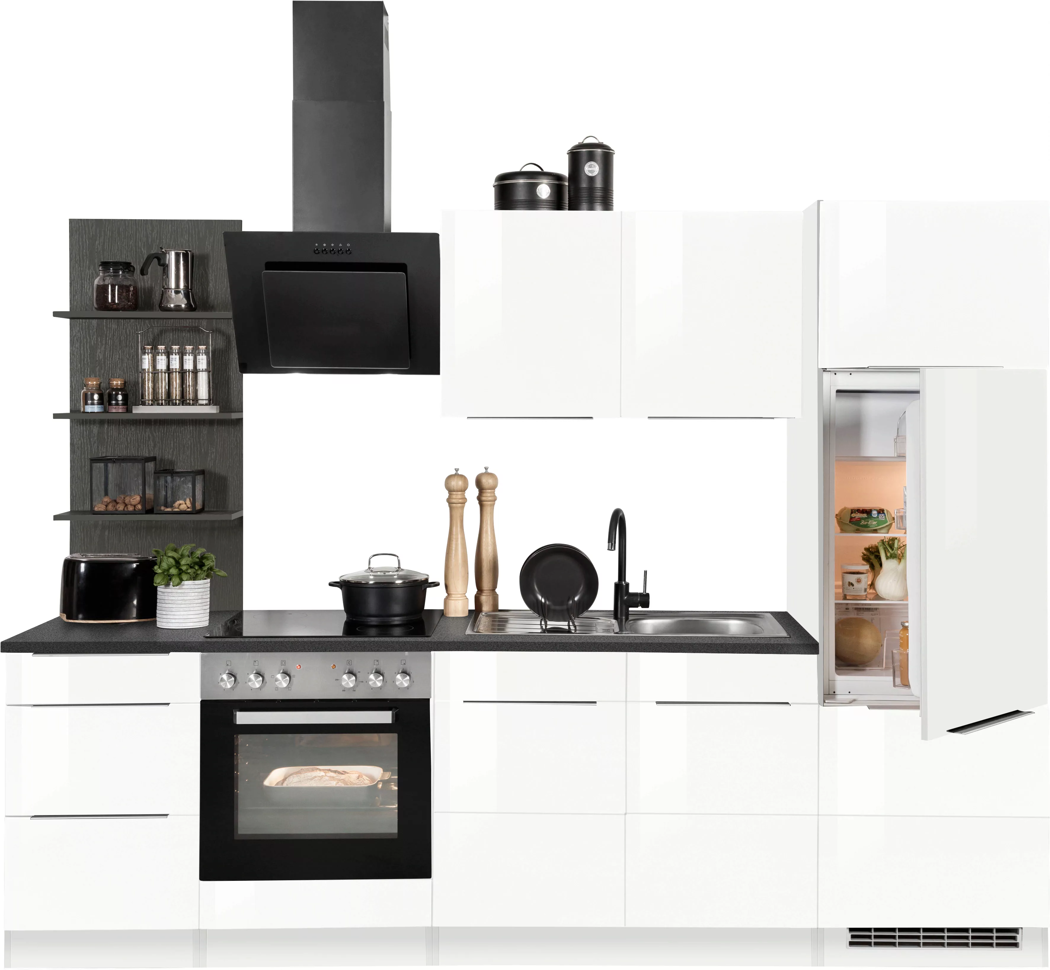 KOCHSTATION Küchenzeile "KS-Brindisi", Breite 270 cm, wahlweise mit E-Gerät günstig online kaufen