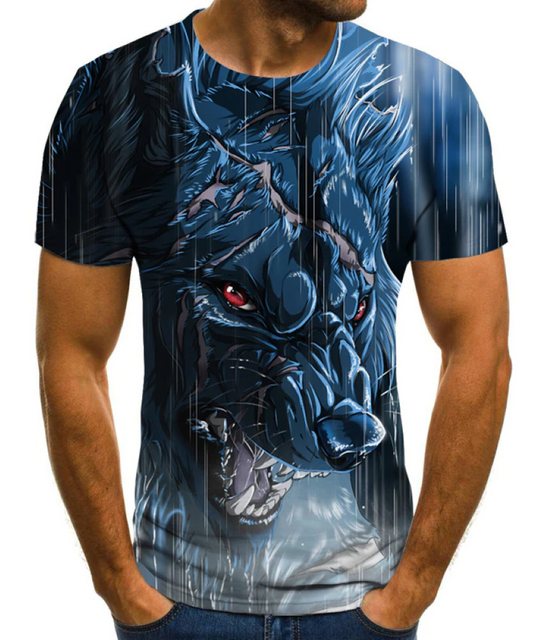 Tinisu T-Shirt 3D-Druck T-Shirt (Unisex / Rundhals) - Tierwelt & Natur: Bla günstig online kaufen
