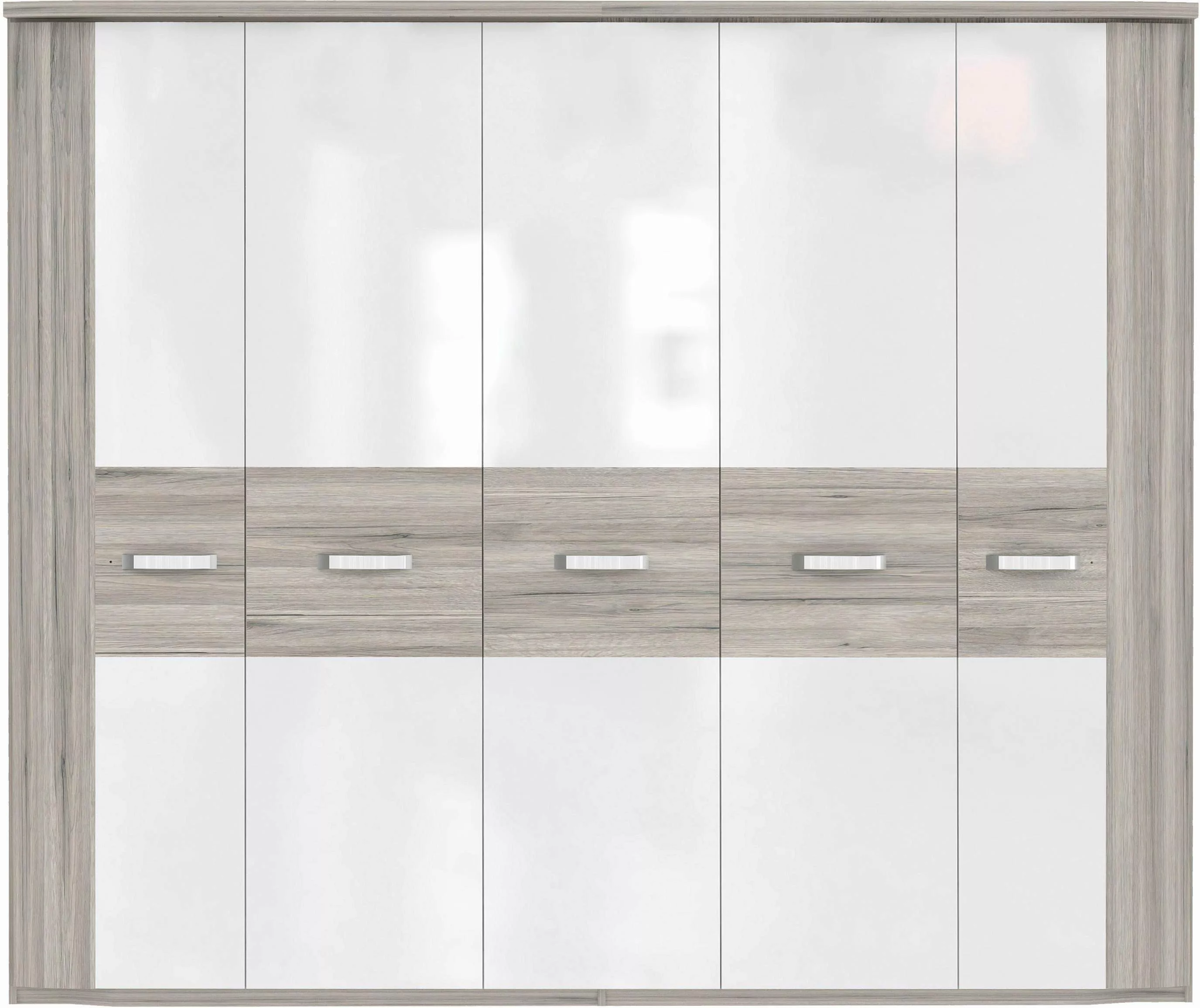 FORTE Kleiderschrank "Rondino", (Maße: B/H/T ca. 250x214x62 cm), mit Kranz günstig online kaufen