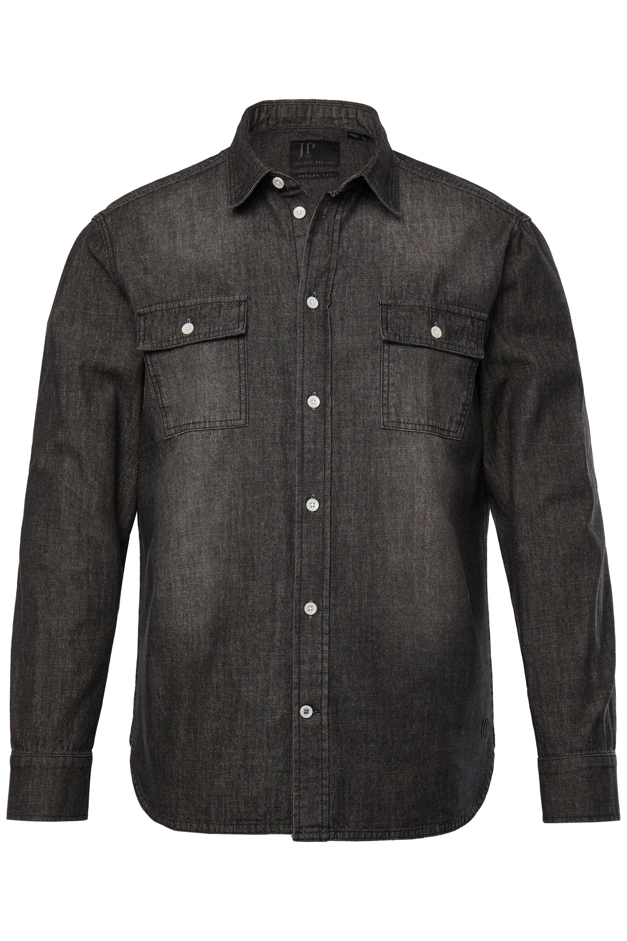 JP1880 Businesshemd JP1880 Jeanshemd Langarm Kentkragen günstig online kaufen
