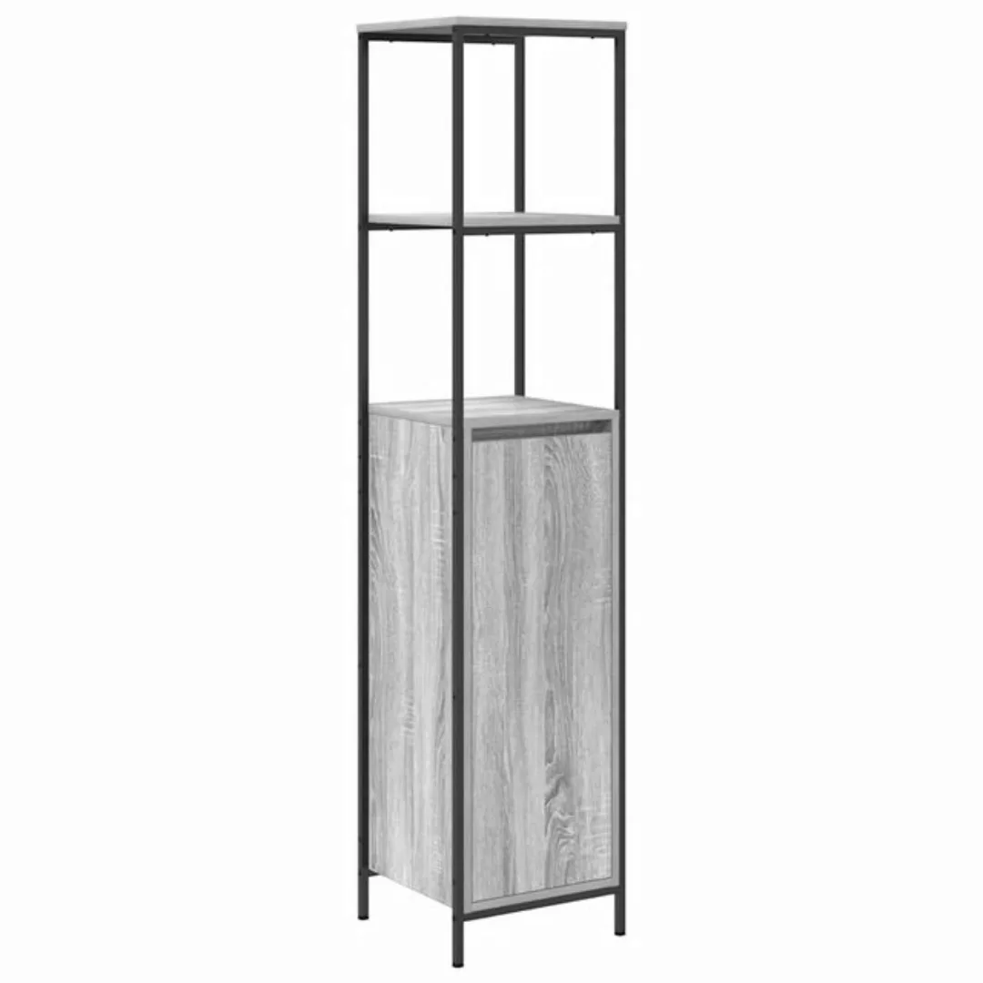 vidaXL Badezimmerspiegelschrank Badschrank mit Regalen Grau Sonoma 36x35x16 günstig online kaufen