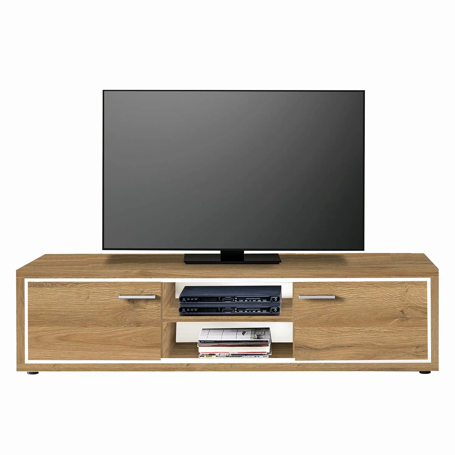 home24 loftscape TV-Lowboard Hagby II Grandson Eiche Dekor Spanplatte 175x4 günstig online kaufen