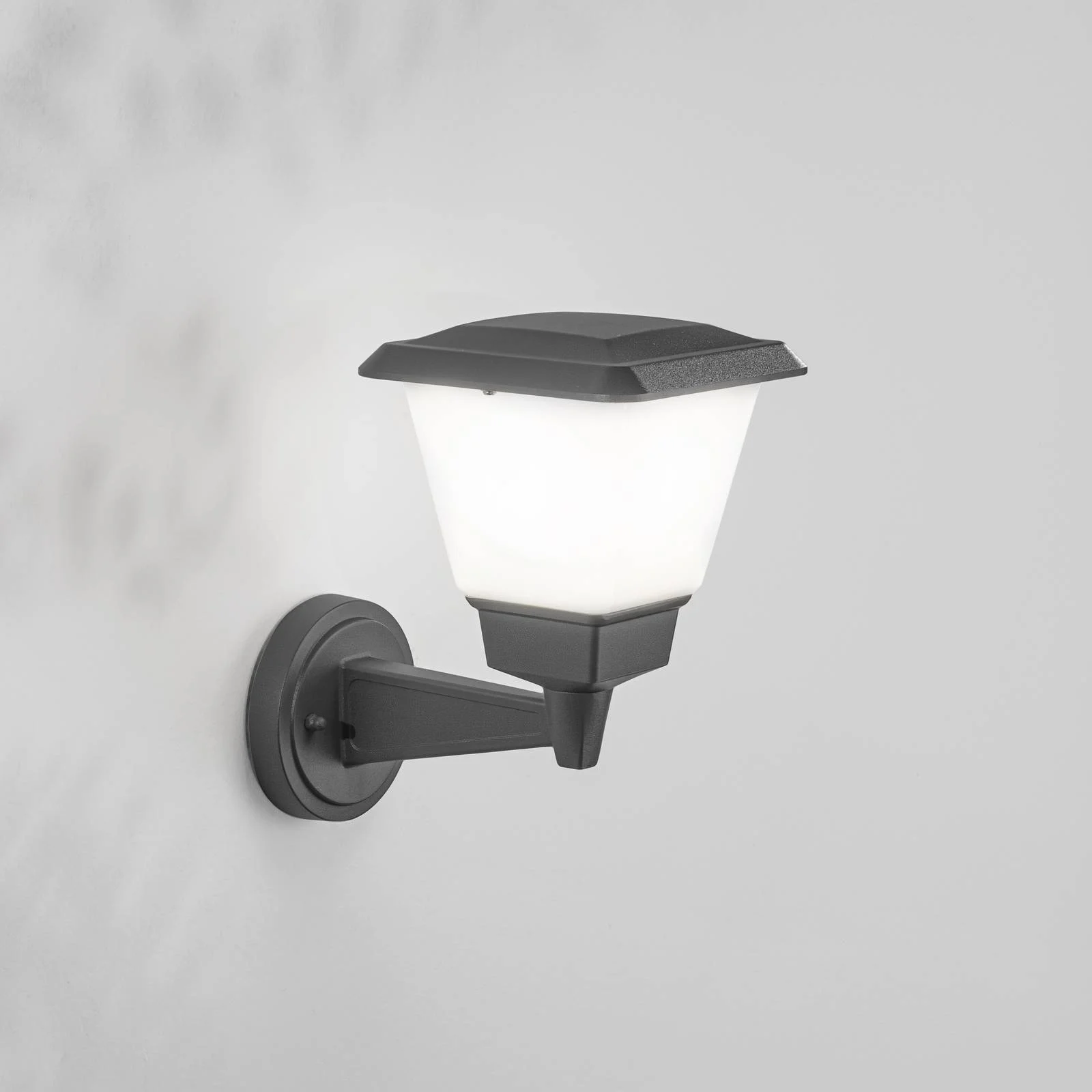 Außenwandleuchte Lena, dunkelgrau, Metall, E27, 27 cm, IP54 günstig online kaufen