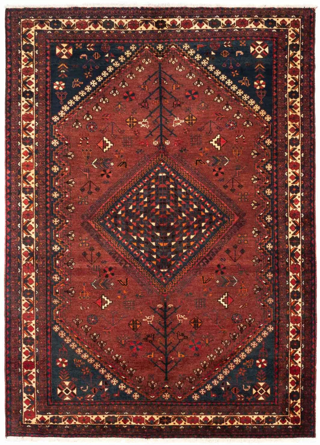 morgenland Wollteppich »Shiraz Medaillon 258 x 170 cm«, rechteckig, Unikat günstig online kaufen