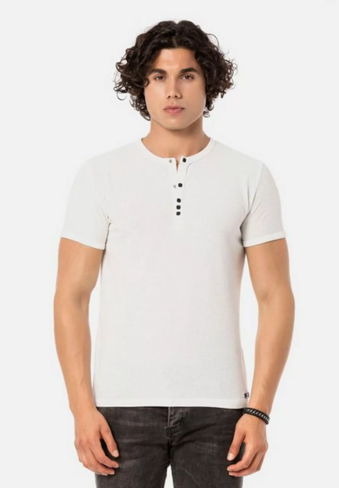 RedBridge T-Shirt Wallasey mit stylischer Knopfleiste günstig online kaufen