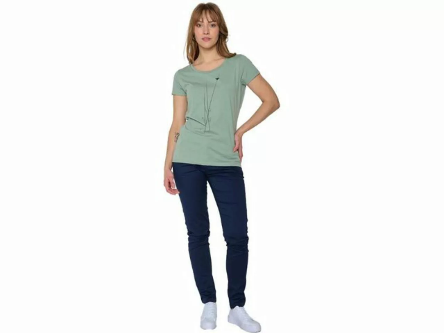 GreenBomb T-Shirt GREENBOMB Bio-Damen-T-Shirt 'Nature Reed' mit Rund günstig online kaufen