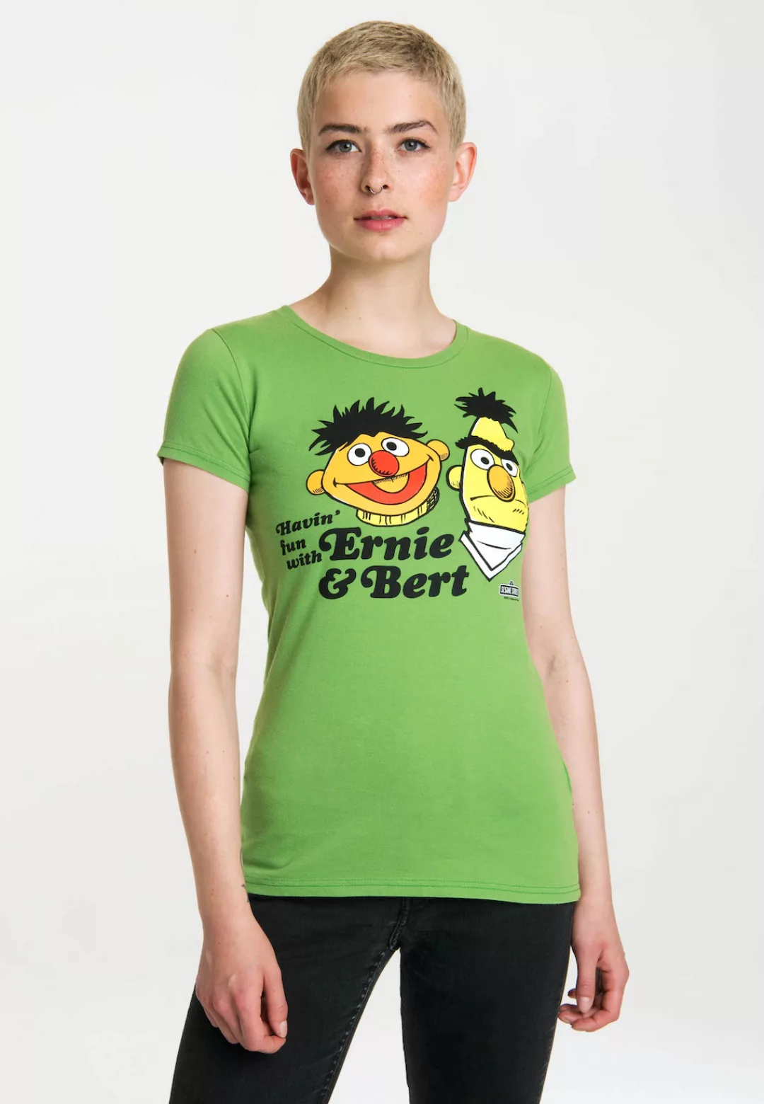 LOGOSHIRT T-Shirt "Sesamstraße – Ernie & Bert", mit lizenziertem Print günstig online kaufen