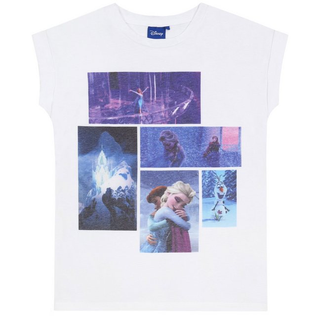 Sarcia.eu Kurzarmshirt Weißes Damen T-Shirt Frozen Die Eiskönigin DISNEY S günstig online kaufen