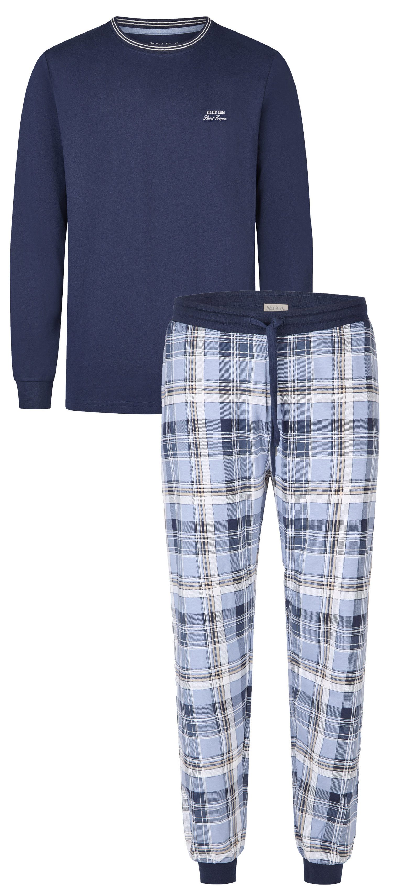 Phil & Co. Schlafanzug Herren Pyjama günstig online kaufen
