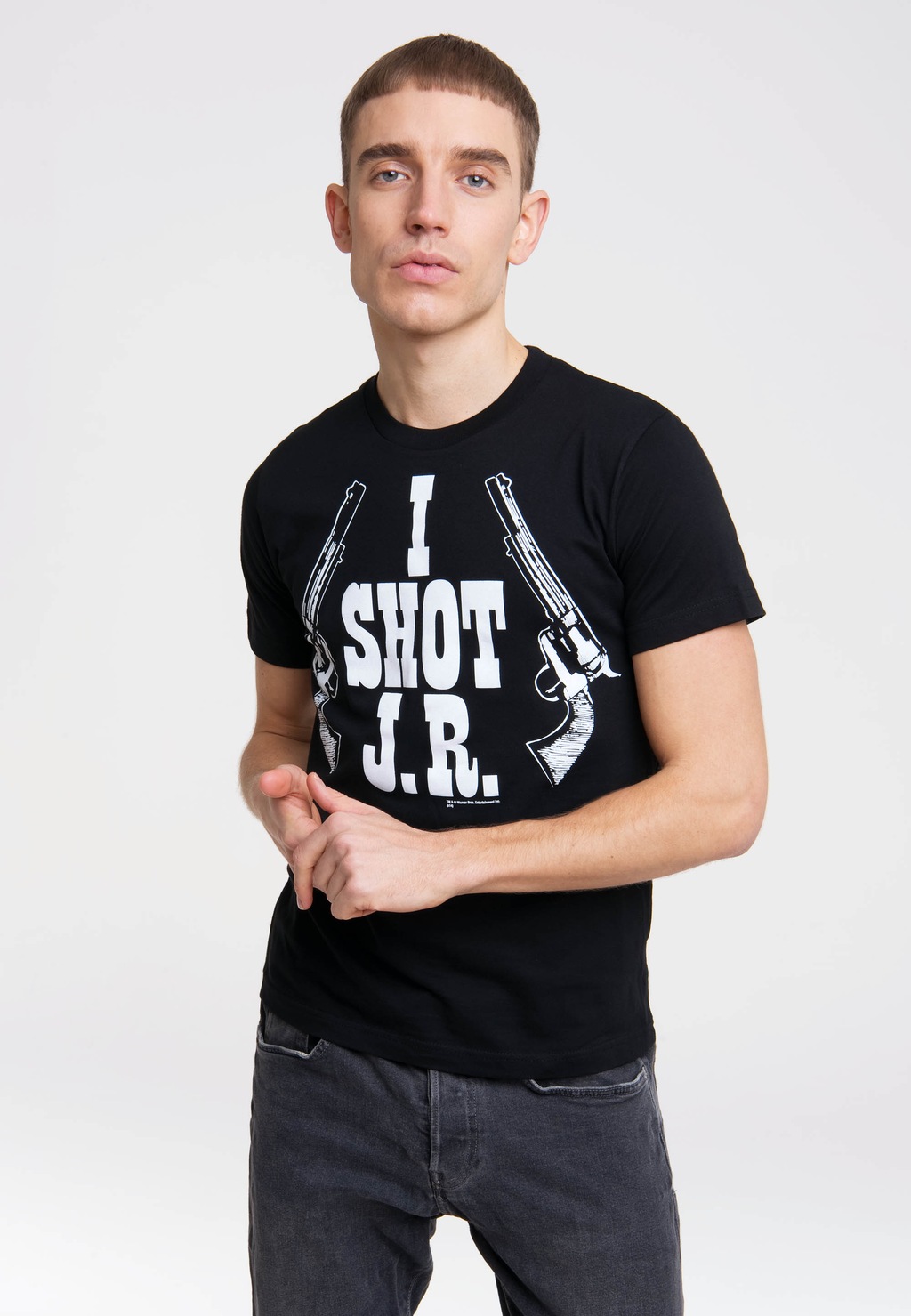 LOGOSHIRT T-Shirt "Dallas - I Shot J.R.", mit J.R. Ewing-Frontdruck günstig online kaufen