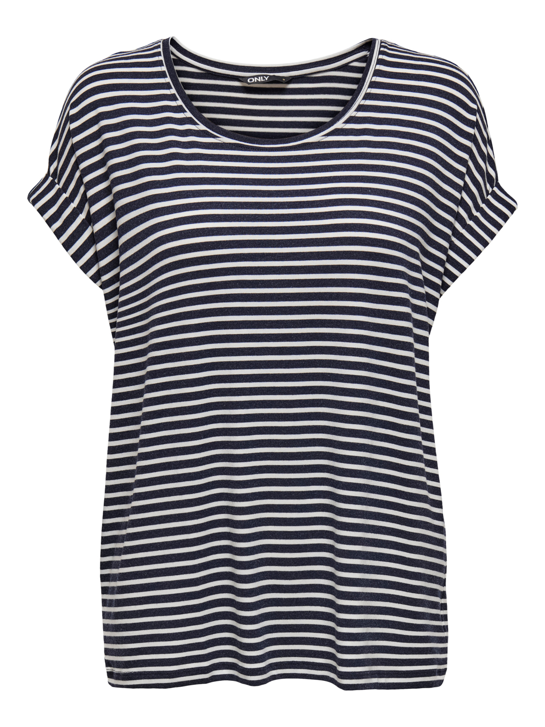 ONLY T-Shirt ONLMOSTER STRIPE S/S O-NECK TOP JRS NOOS mit Aufschlag am Arm günstig online kaufen