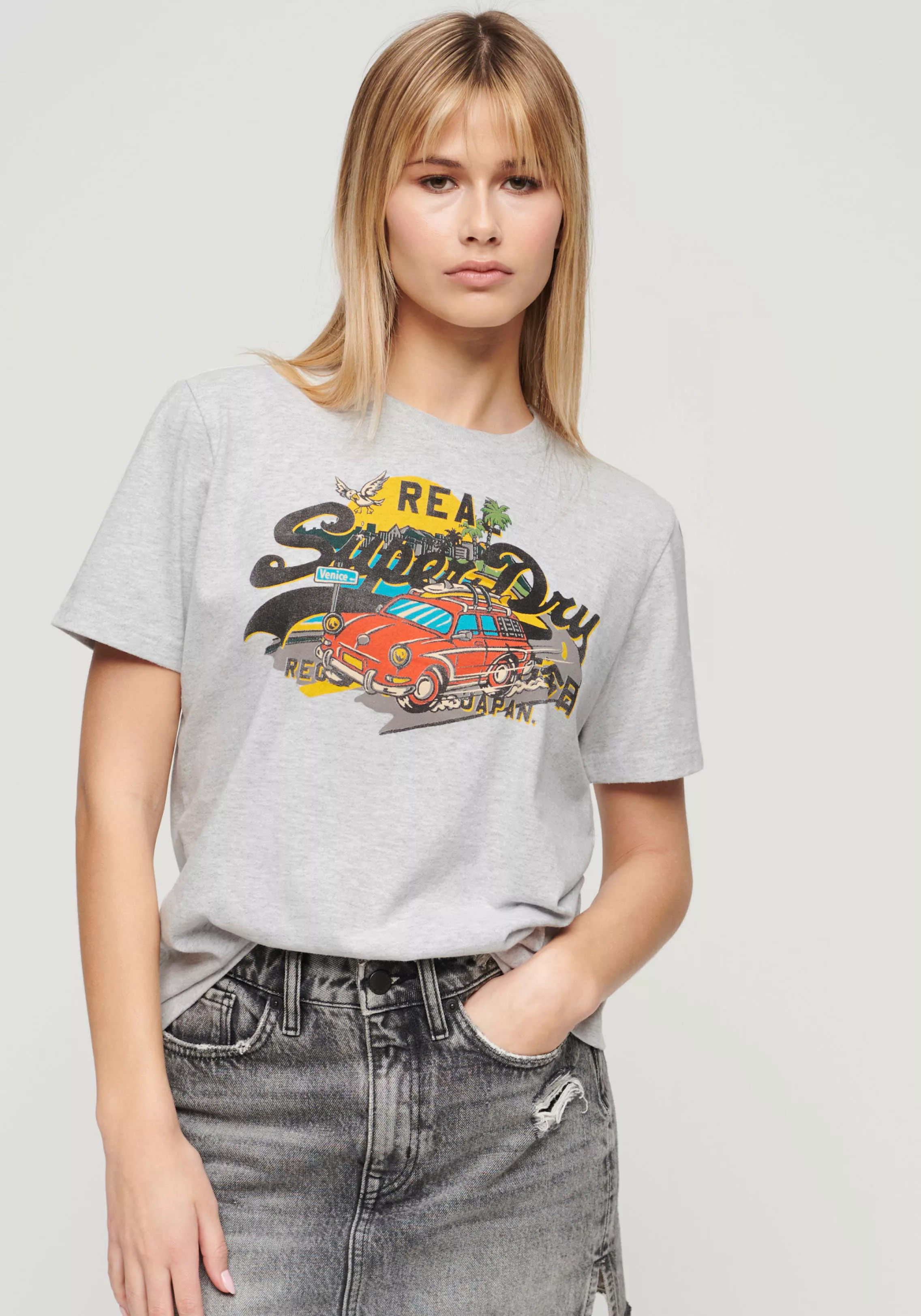 Superdry Kurzarmshirt LA VL GRAPHIC RELAXED TEE günstig online kaufen