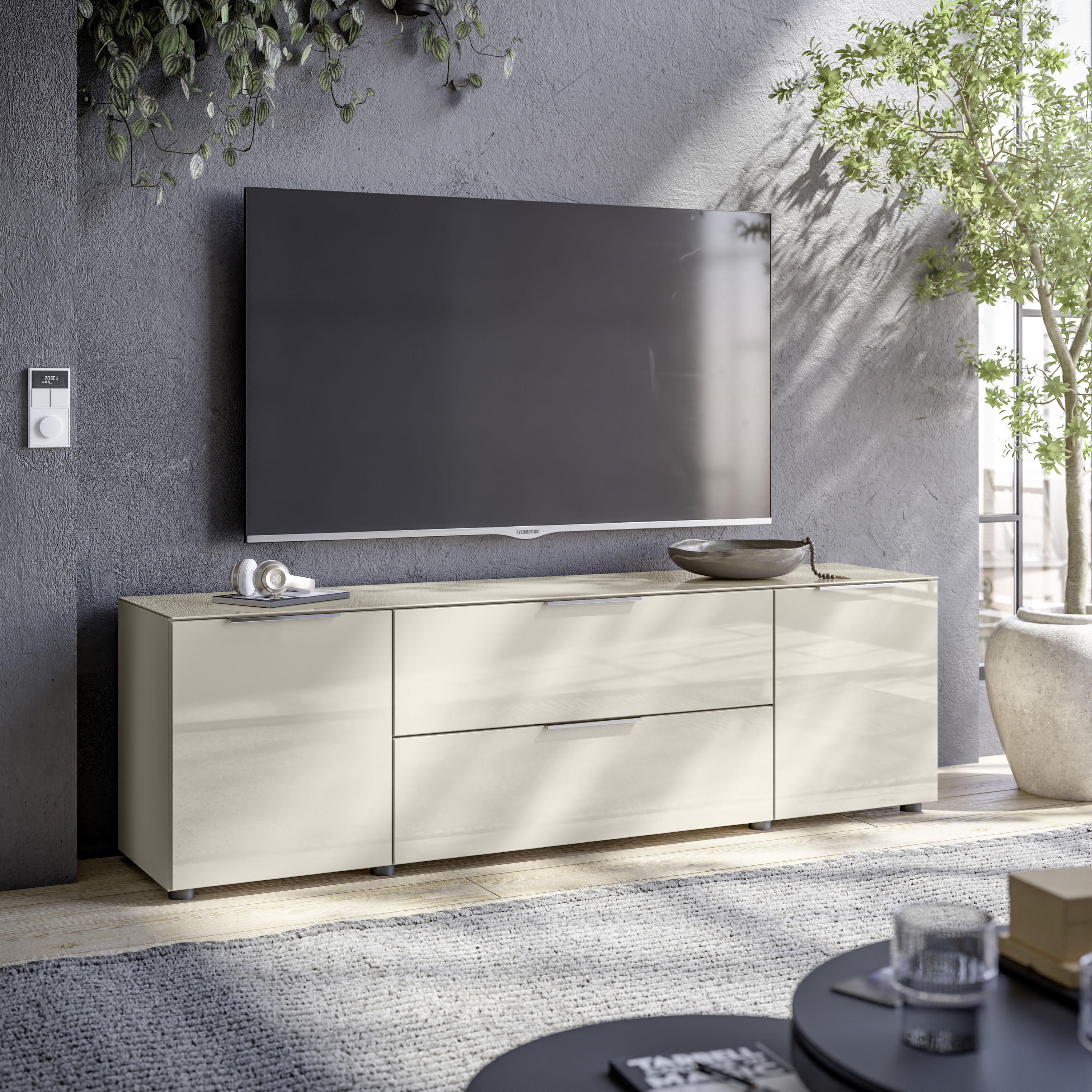 HBZ Lowboard "Santorin, BxHxT 180x99x40 cm", (1 St.), Breite 180cm, Softclo günstig online kaufen
