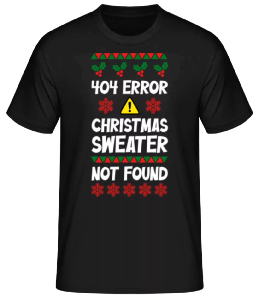 404 Error Christmas Sweater · Männer Basic T-Shirt günstig online kaufen