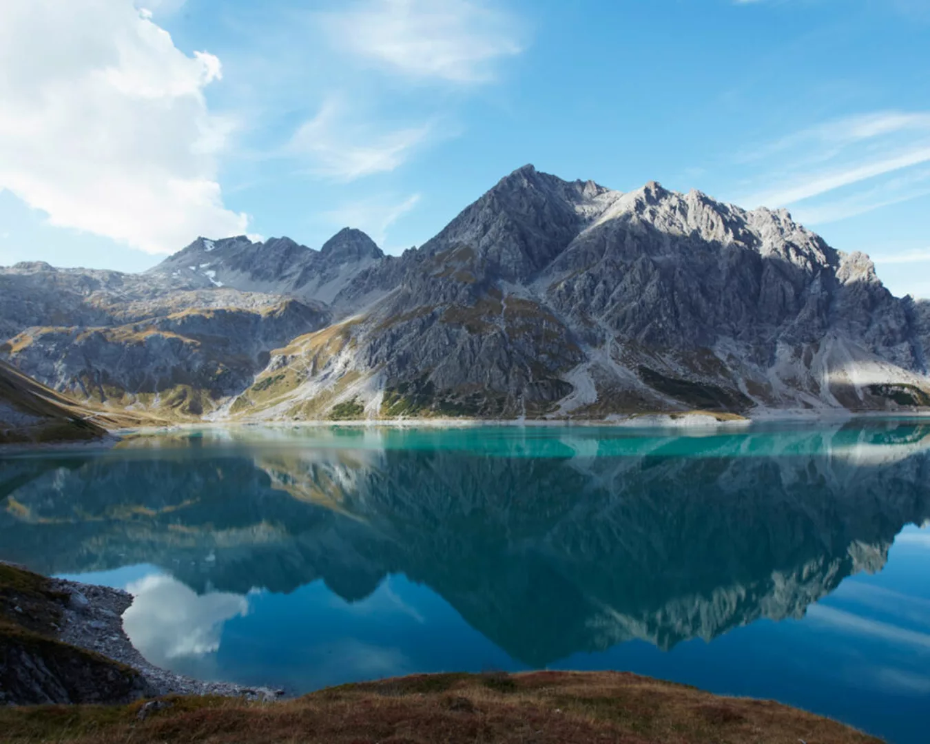 Fototapete "Bergsee klar" 4,00x2,50 m / Glattvlies Brillant günstig online kaufen