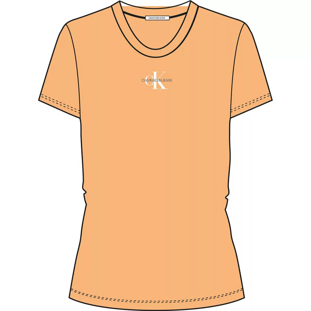 Calvin Klein Jeans Monogram Classic Slim Kurzärmeliges T-shirt XS Crushed O günstig online kaufen
