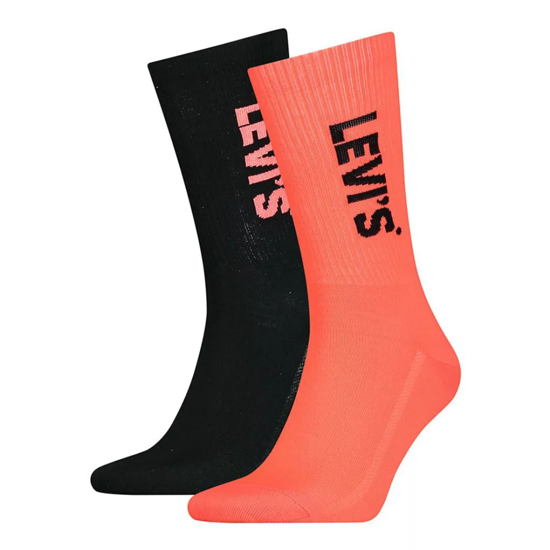 Levi´s ® Rib Sport Neon Classic Regular Socken 2 Paare EU 35-38 Neon Red günstig online kaufen