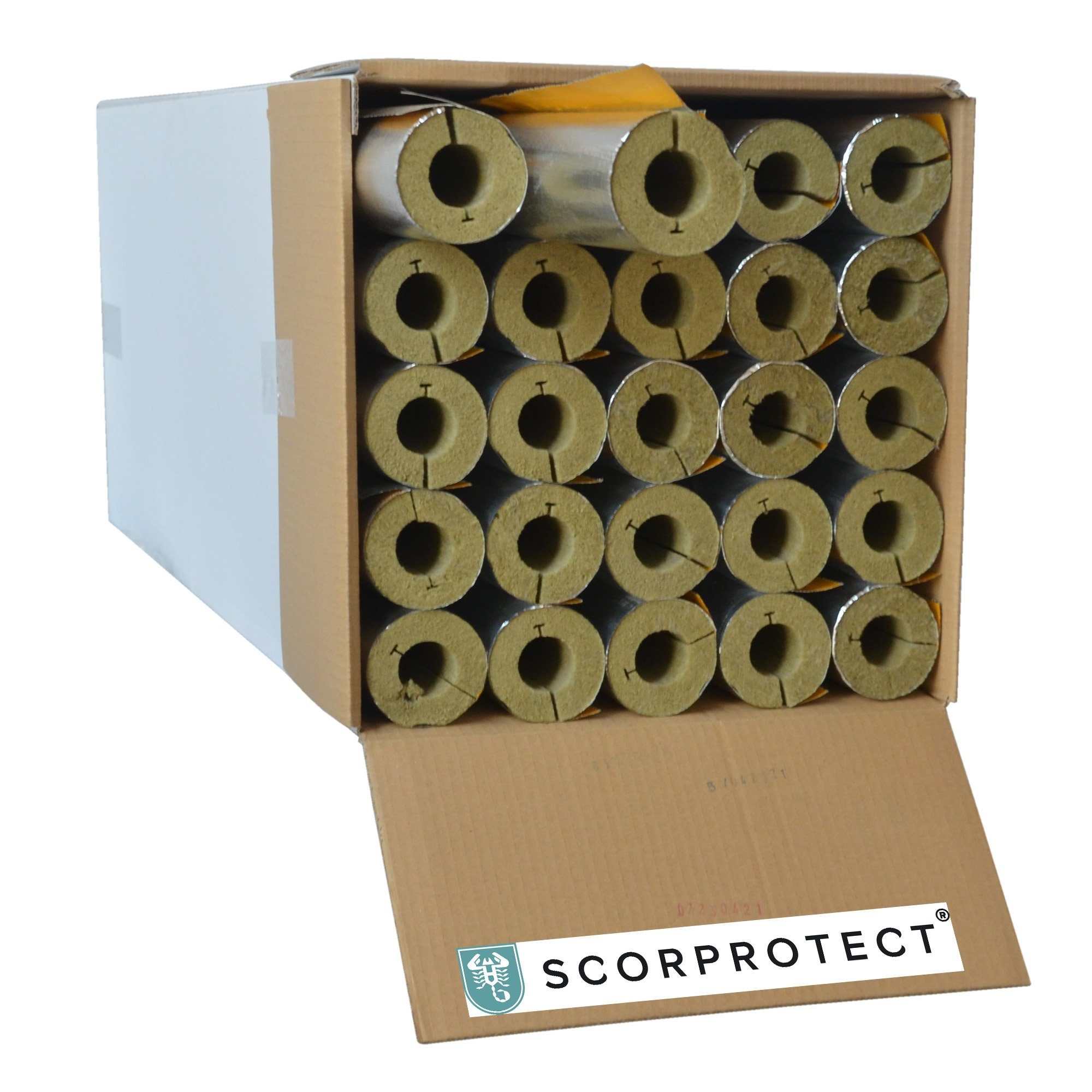 Scorprotect® Steinwolle voller Karton Rohrisolierung Steinwolle günstig online kaufen