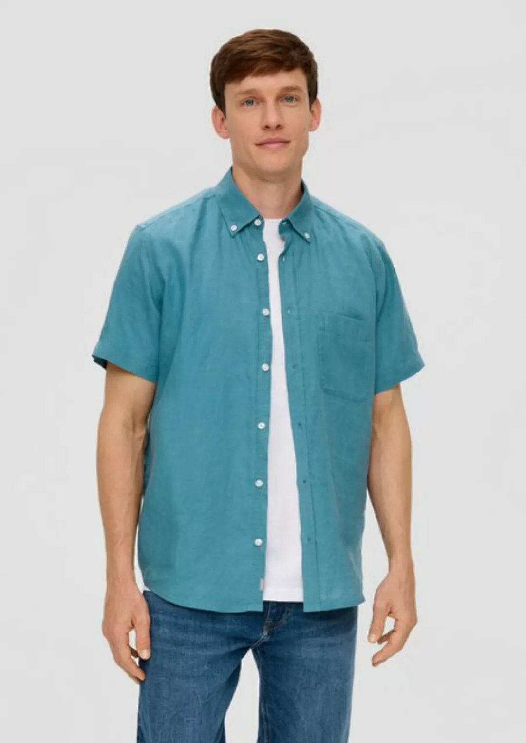 s.Oliver Kurzarmhemd Kurzarmhemd aus Leinen günstig online kaufen