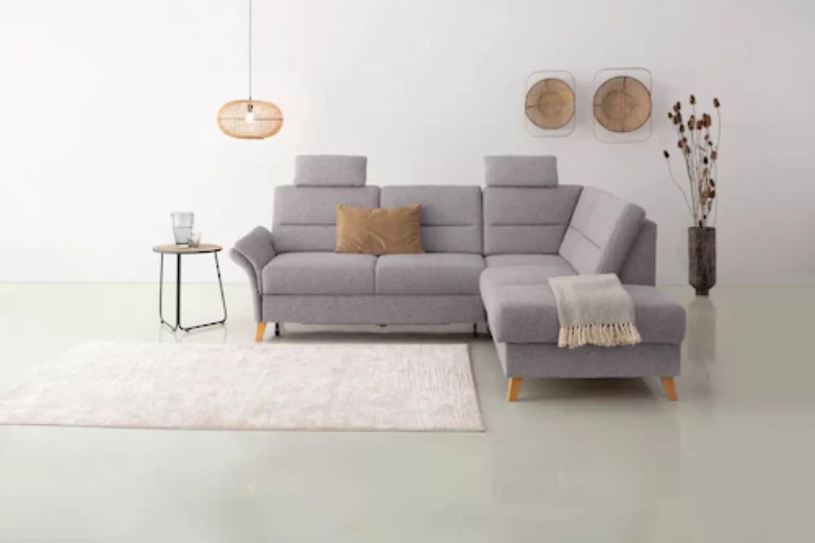 Home affaire Ecksofa »Westerland L-Form«, Federkern-Polsterung, wahlweise m günstig online kaufen