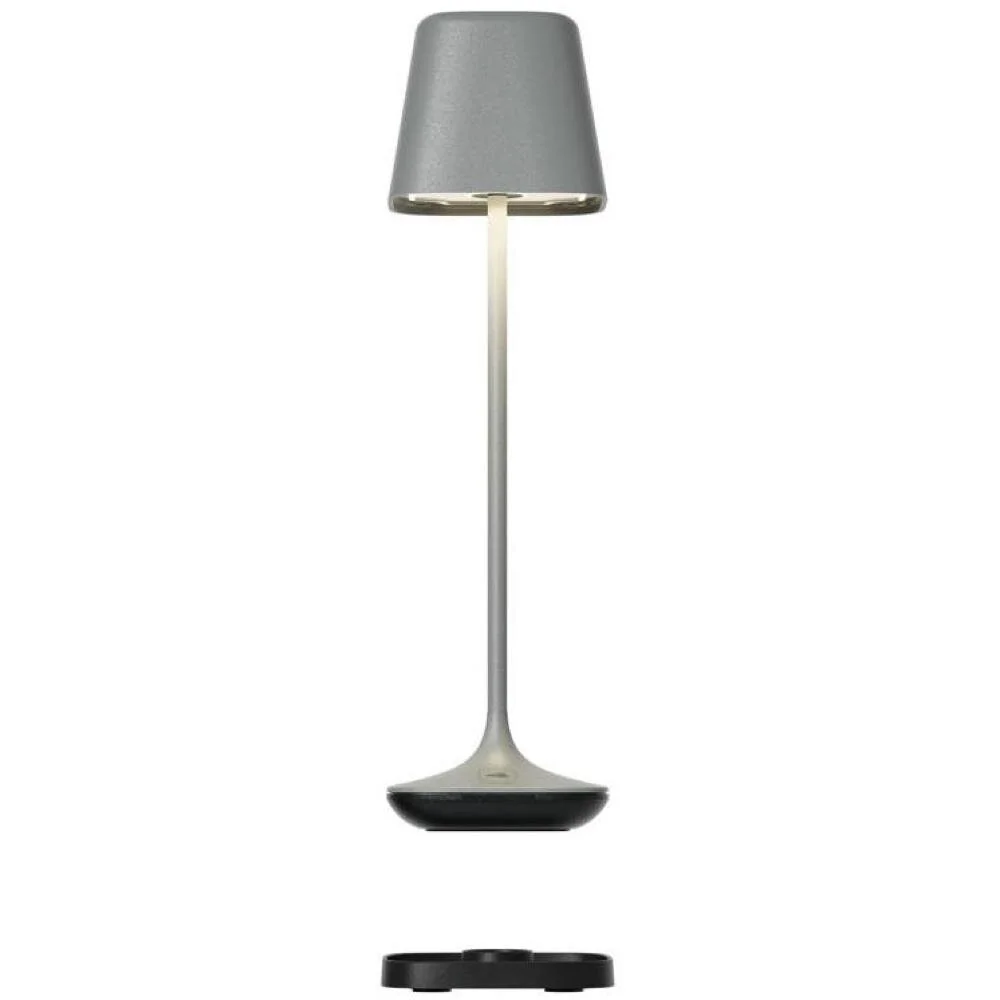 LED Akku Tischleuchte RGBW Capri in Grau 2x 1,25W 225lm IP54 günstig online kaufen