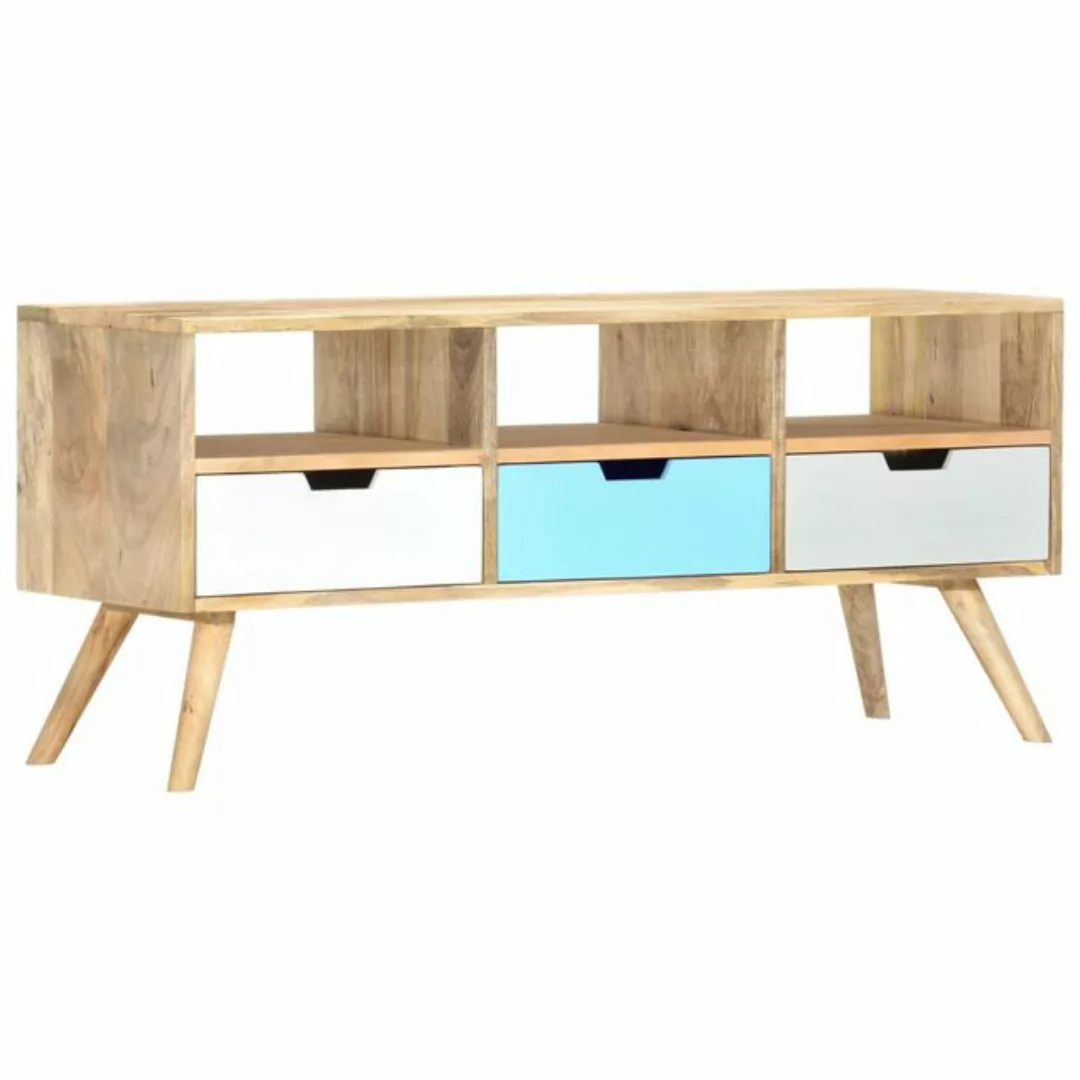 Tv-schrank 110×35×48 Cm Massivholz Mango günstig online kaufen