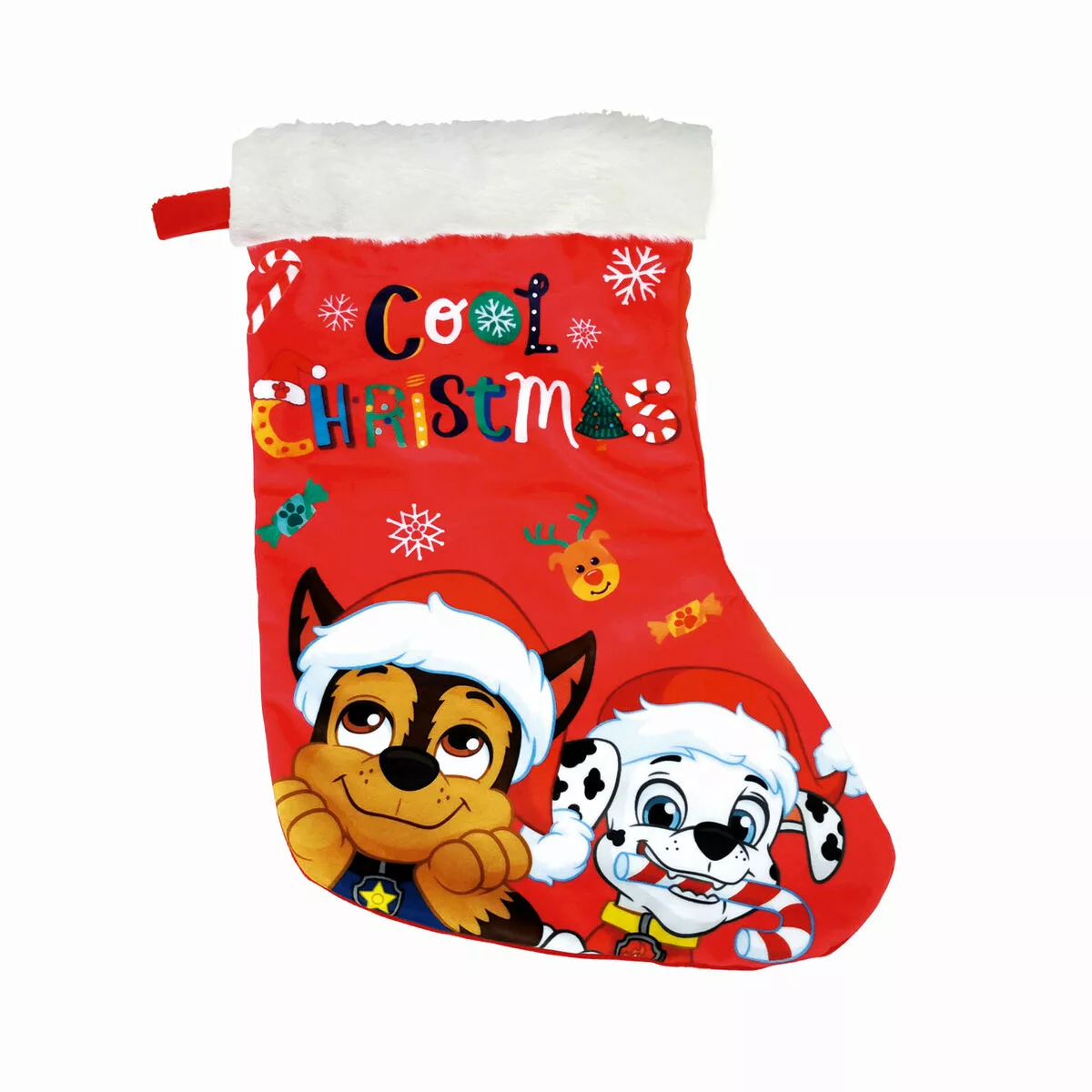 Weihnachtsstrumpf The Paw Patrol Friendship 42 Cm Polyester günstig online kaufen