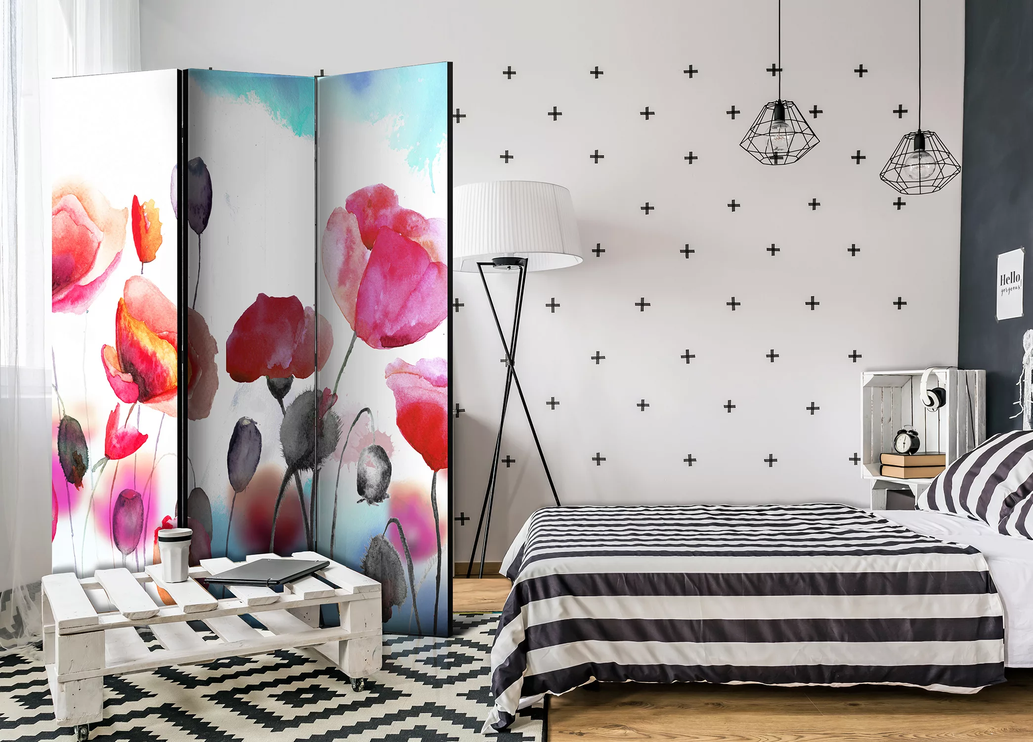 3-teiliges Paravent - Swaying With The Wind [room Dividers] günstig online kaufen