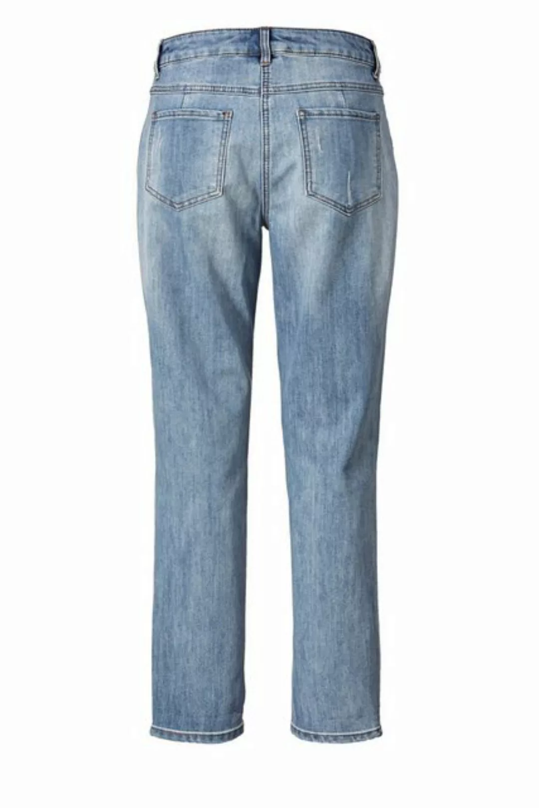 Janet & Joyce Regular-fit-Jeans Jeans Slim Fit Destroy-Effekte 5-Pocket günstig online kaufen
