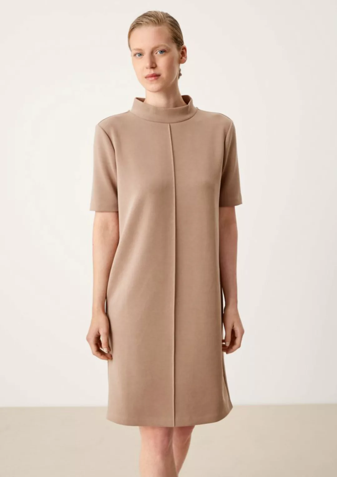 s.Oliver BLACK LABEL Minikleid Scuba-Kleid aus Modalmix Ziernaht günstig online kaufen