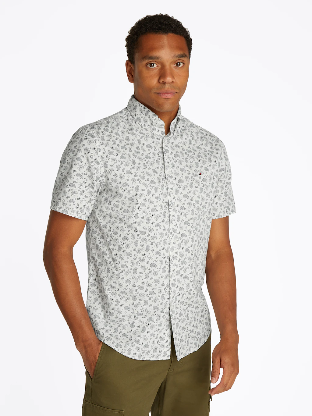 Tommy Hilfiger Kurzarmhemd "COTTON LINEN PAISLEY RF SS SHIRT" günstig online kaufen