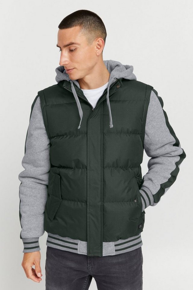 Blend Blouson Übergangs College Jacke Stepp Warm OUTERWEAR 6251 in Grün-3 günstig online kaufen