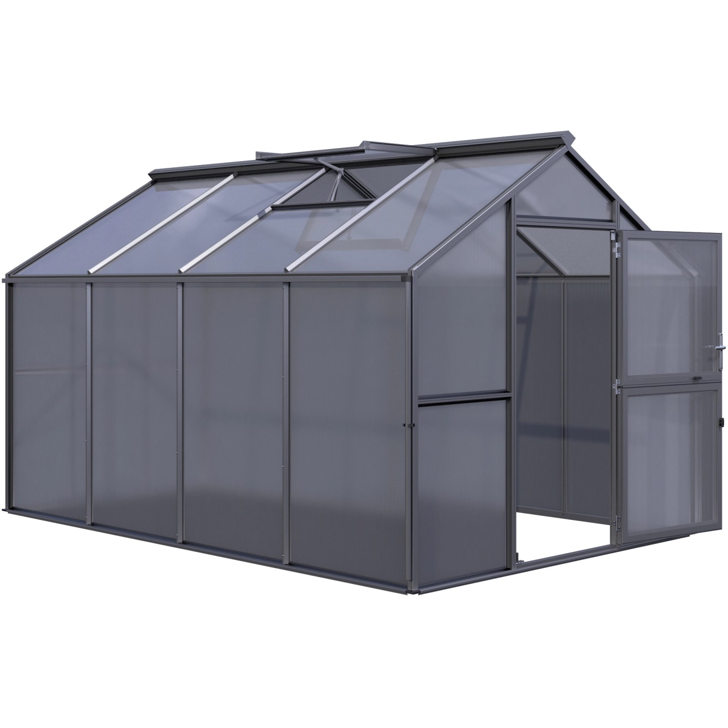 KGT Gewächshaus Novum IV Anthrazit-Grau 11,14 m² günstig online kaufen