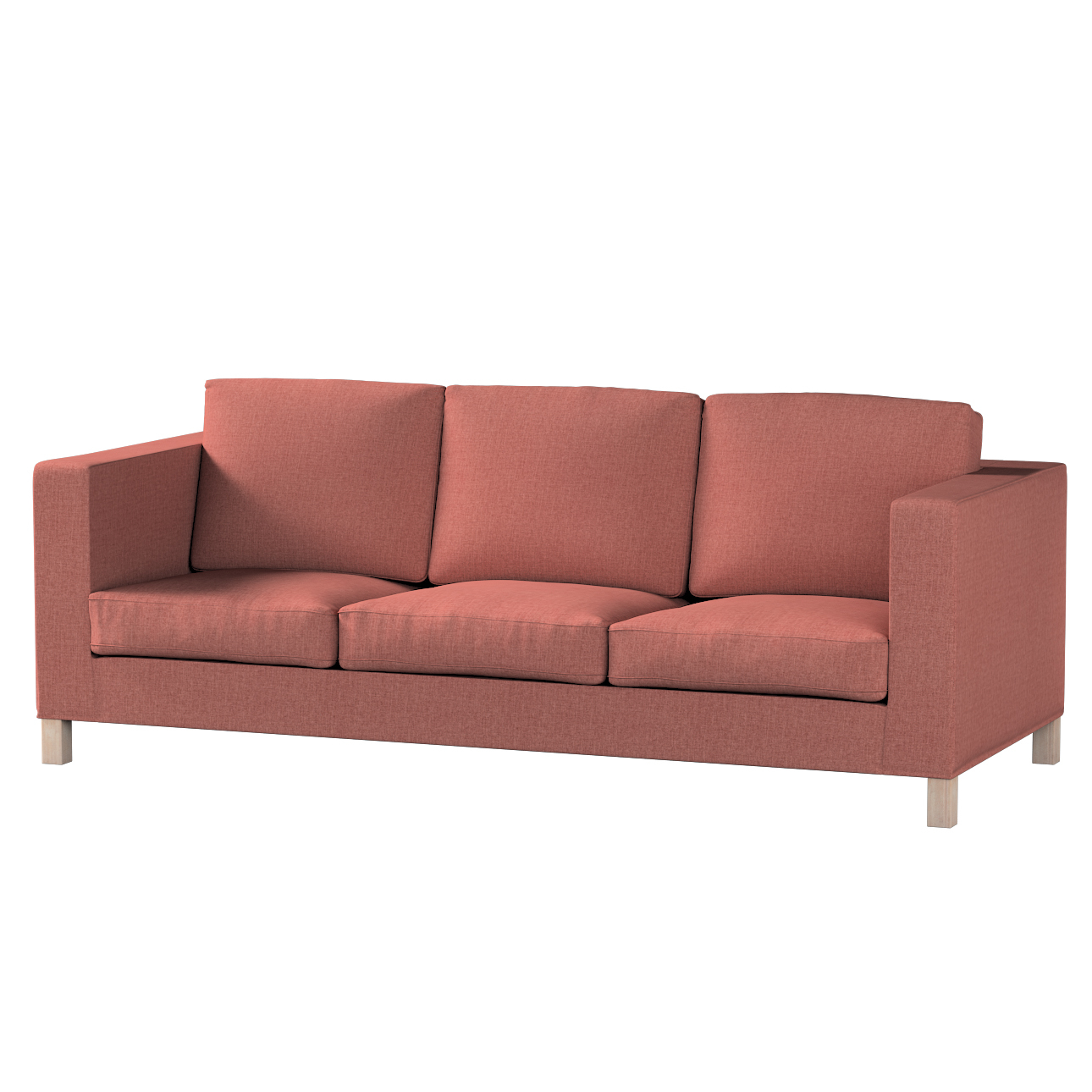 Bezug für Karlanda 3-Sitzer Sofa nicht ausklappbar, kurz, cognac braun, Bez günstig online kaufen