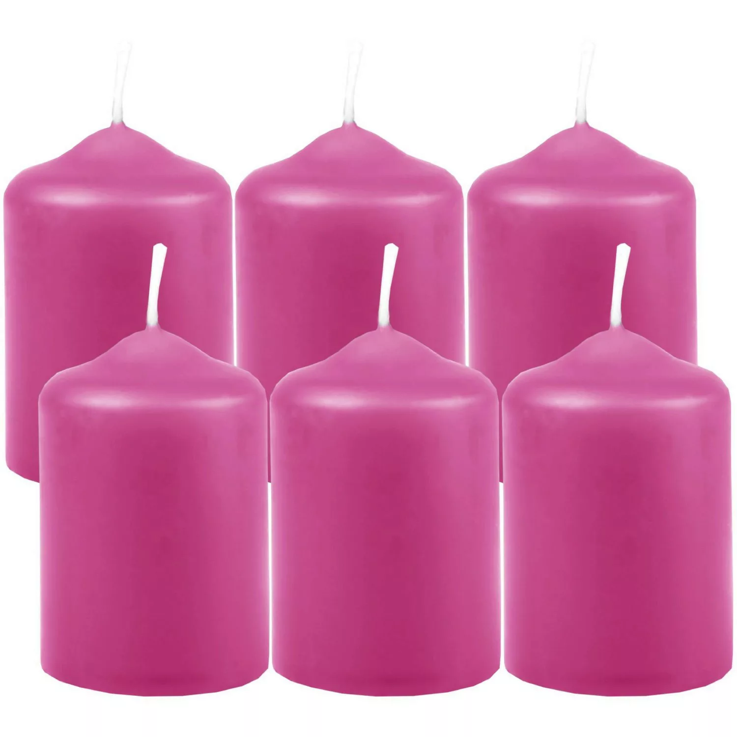 HS Candle Stumpenkerzen Ø4cm 6er Pack Rose günstig online kaufen