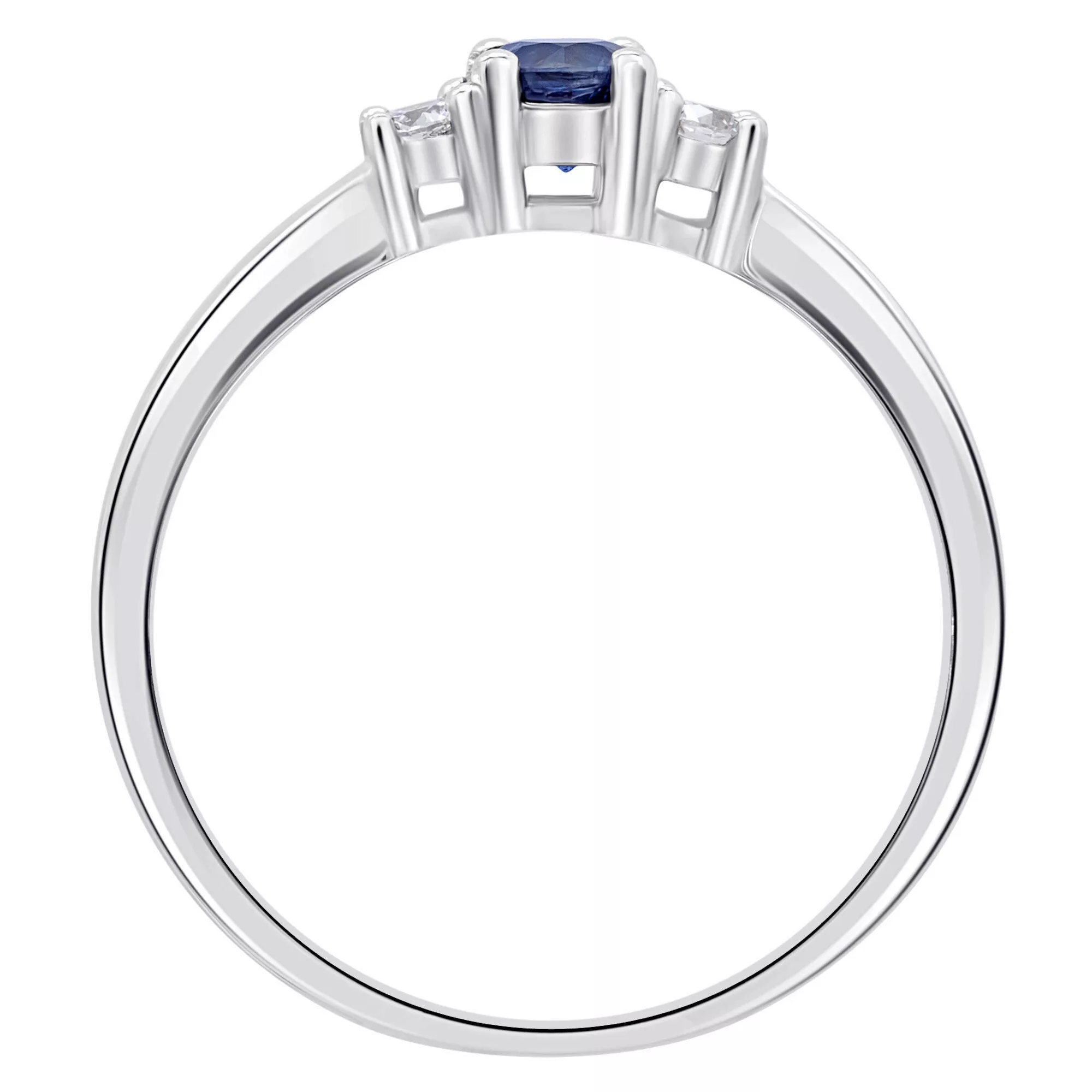 ONE ELEMENT Diamantring "0,11 ct Diamant Brillant Safir Ring aus 585 Weißgo günstig online kaufen