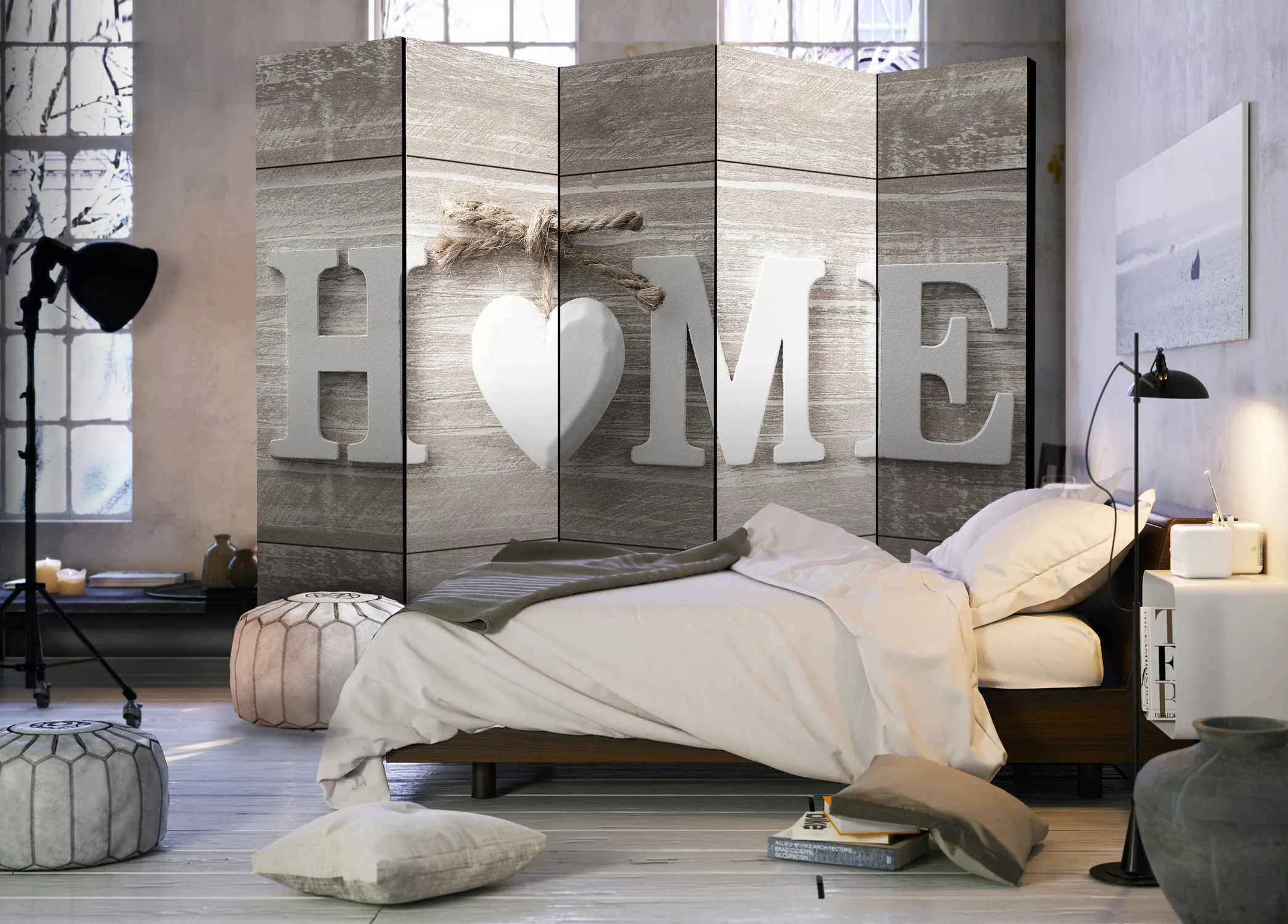 5-teiliges Paravent - Room Divider - Home And Heart günstig online kaufen