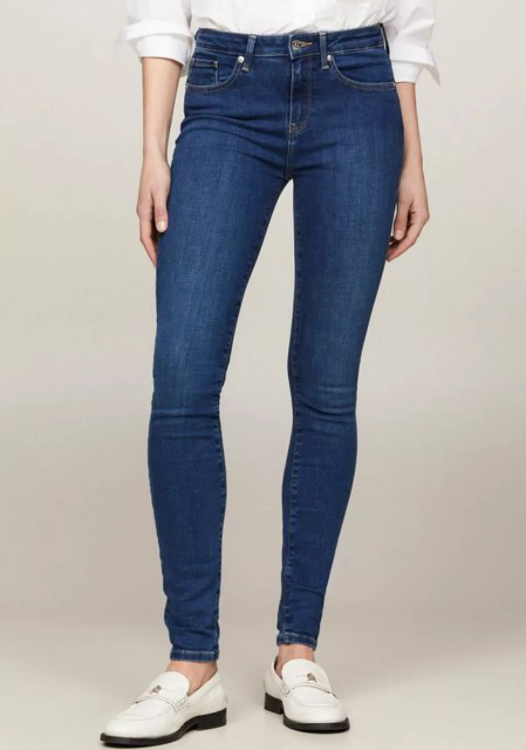 Tommy Hilfiger Skinny-fit-Jeans TH FLEX COMO SKINNY RW GYA mit Tommy Hilfig günstig online kaufen