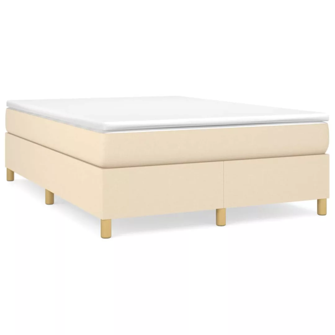 Vidaxl Boxspringbett Creme 140x200 Cm Stoff günstig online kaufen