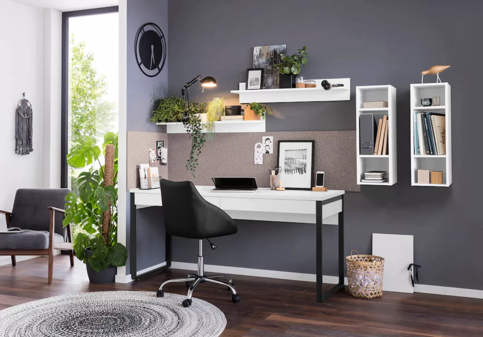 Places of Style Schreibtisch "Moid, Computertisch im modernen Design,", Bre günstig online kaufen