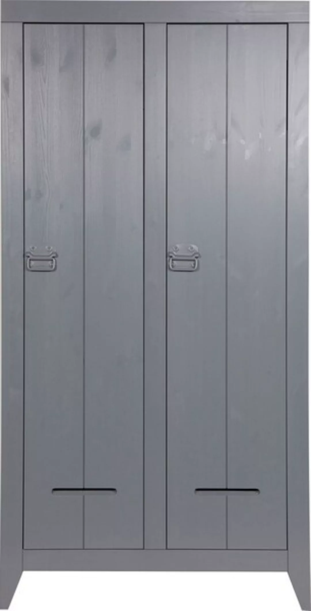 WOOOD Garderobenschrank "Kluis", 2-türig, mit Metallgriffen, H 190 cm x B 9 günstig online kaufen