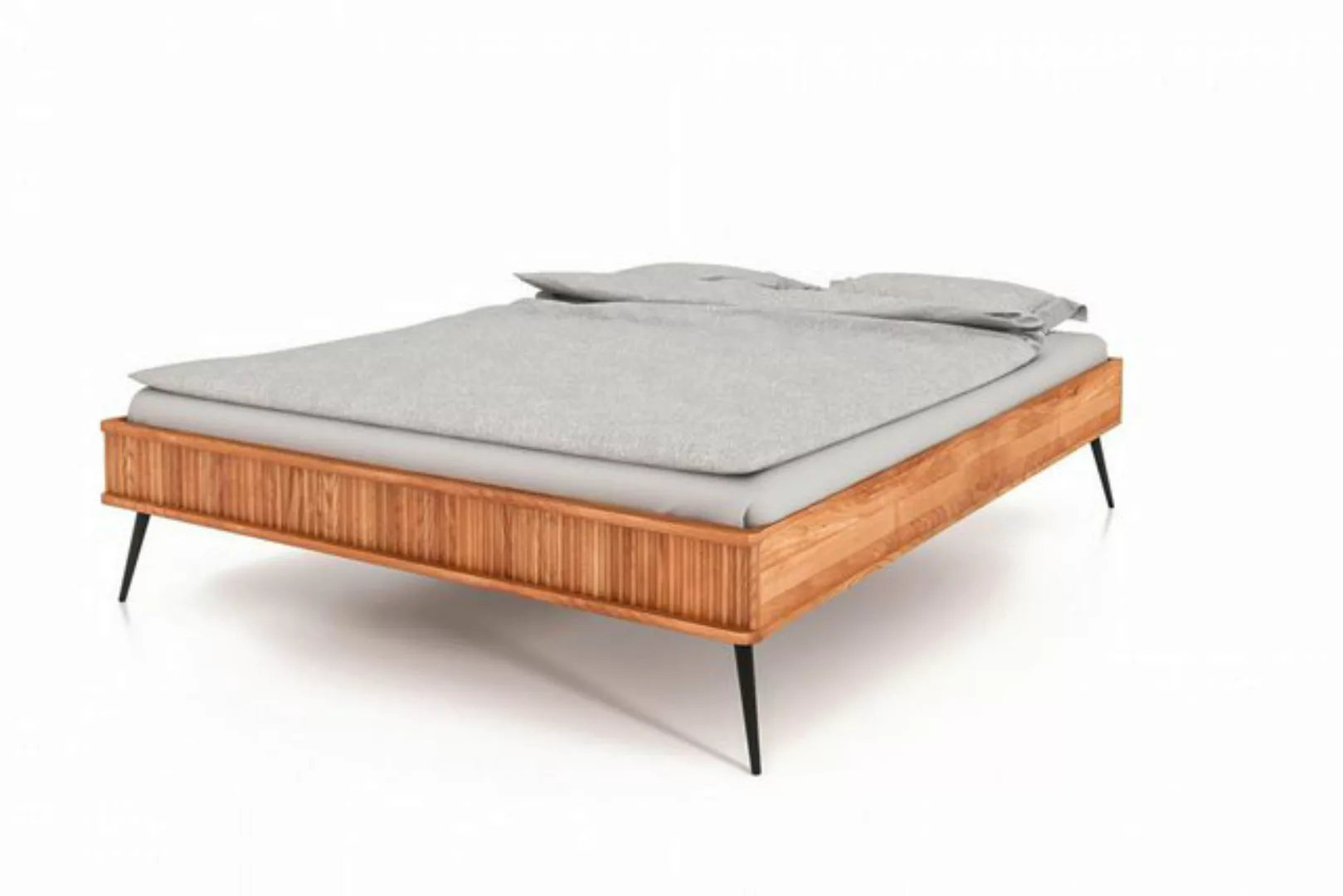 Natur24 Einzelbett Bett Tula 3 Kernbuche massiv 90x200cm ohne Kopfteil Meta günstig online kaufen