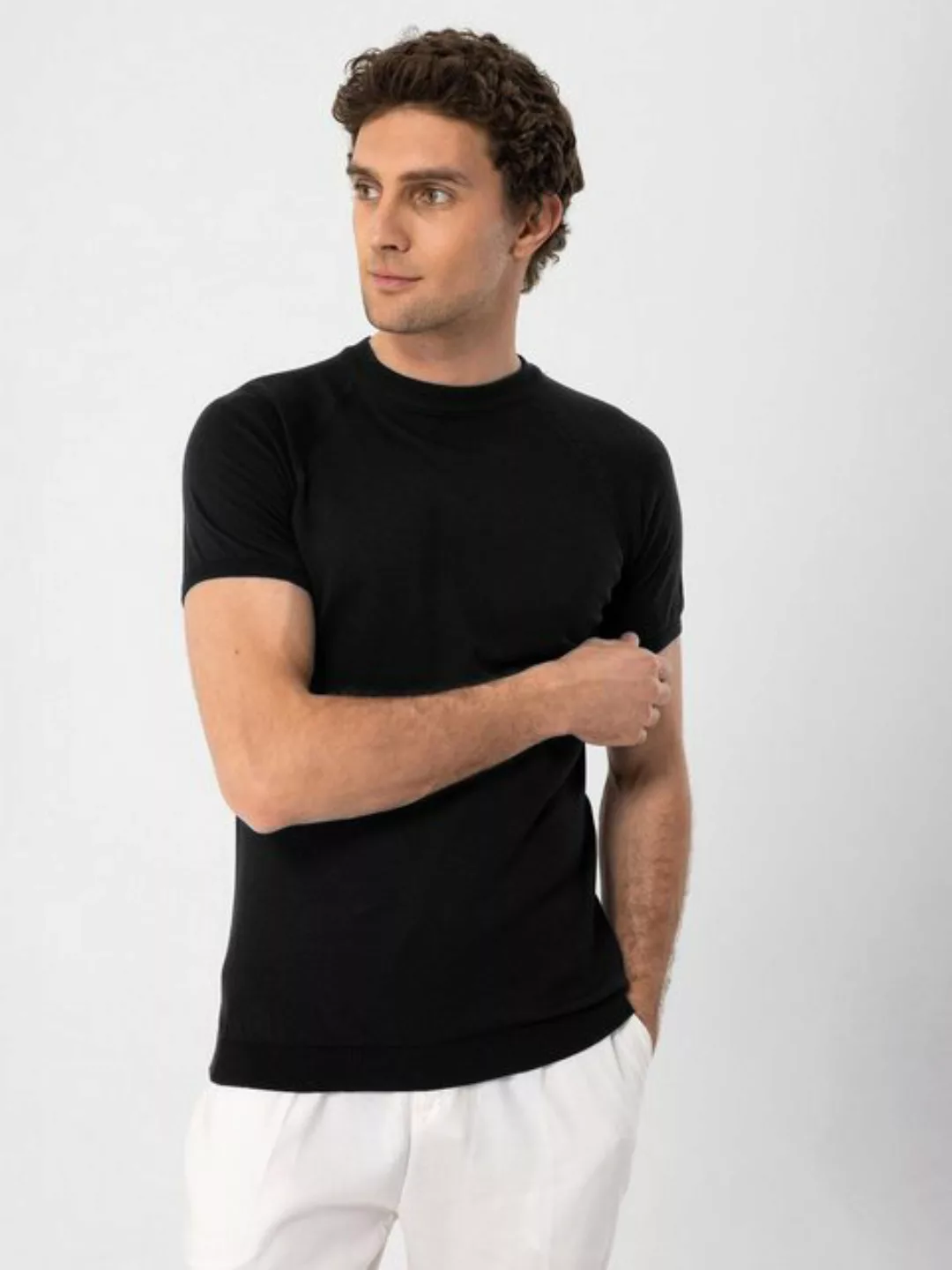 Antioch Poloshirt Mock Turtleneck - Short Sleeve - Knitwear günstig online kaufen